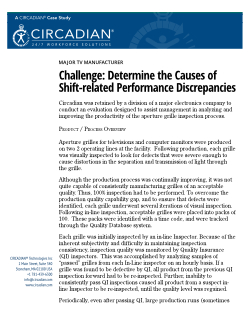 Case Study: Major TV Manufacturer