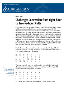 Case Study: Paper Mill